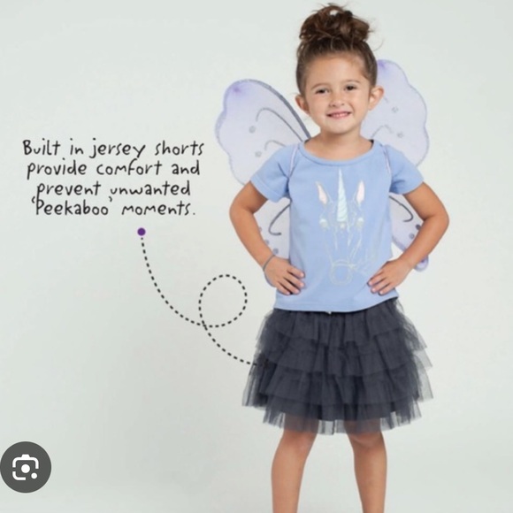 Peekaboo Beans 5Y All Frills Tutu Skort with BabyGap Sequin Flip T-shirt - Picture 1 of 13